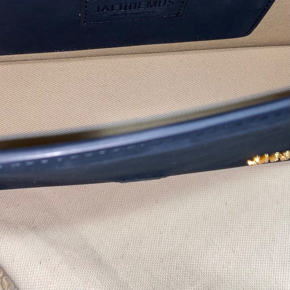 SOLD！New Jacquemus Le Grand Bambino Bag Navy - Picture 7 of 9